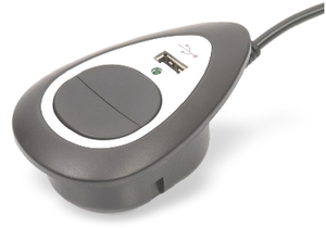 Пульт управления SMX врезной пластиковый с USB