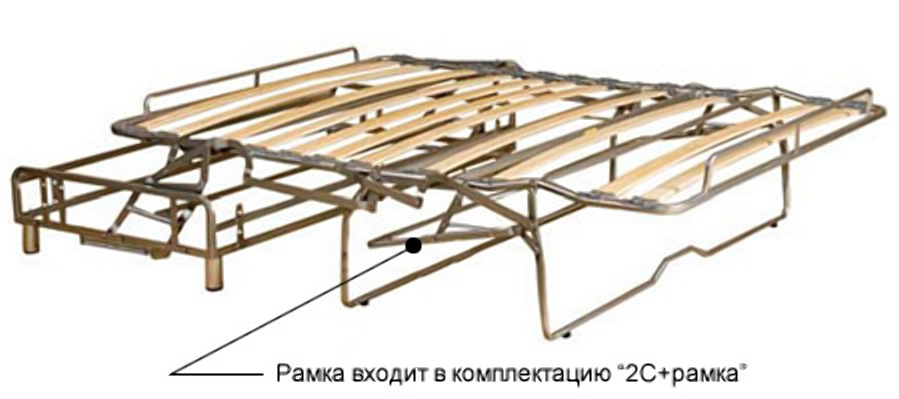 Механизм трансформации 2С 160 с рамкой с пруж матрасом 12 см