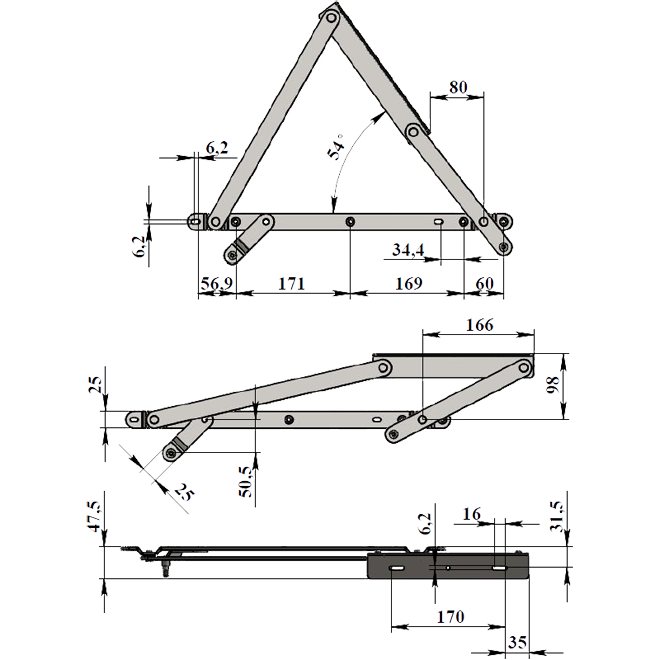 Механизм КК № 501 без газлифта