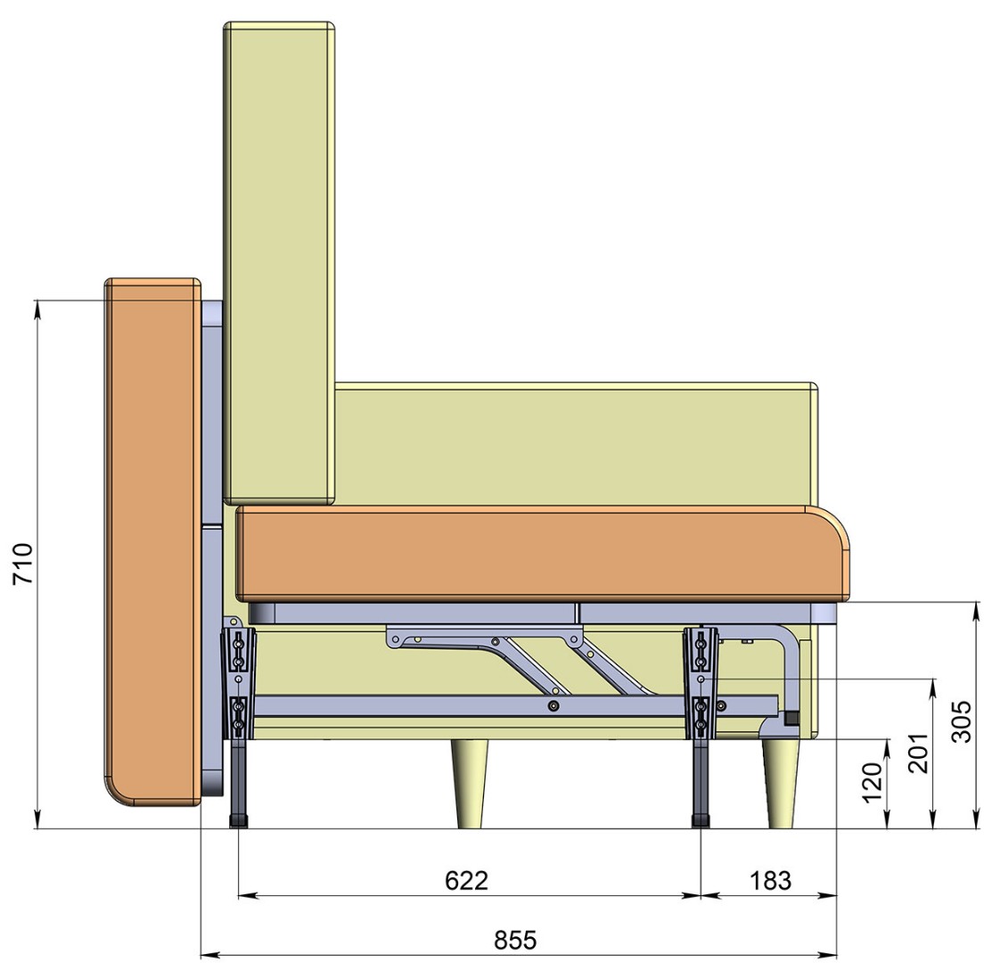 Механизм трансформации Сканди Next 1900 сетка