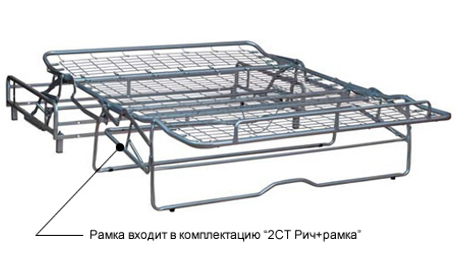 Механизм трансформации 2СТ Рич 140 без рамки с пруж матрасом 12 см