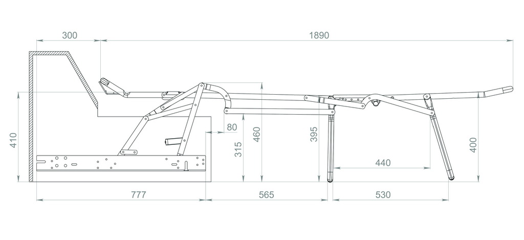 Механизм трансформации Лука D30 92 с матрасом ППУ 10 см