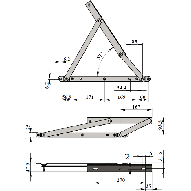 Механизм КК № 502 без газлифта