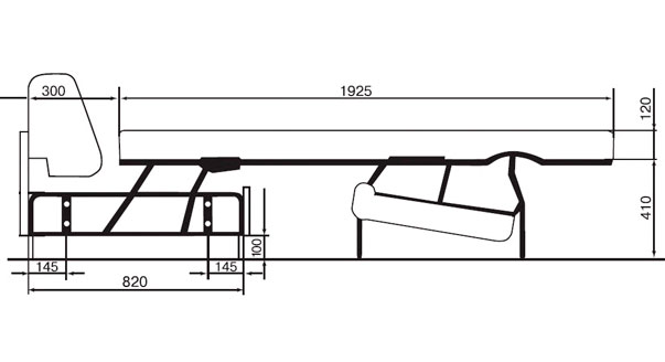 Механизм трансформации РИЧ-Н 160 с рамкой без матраса
