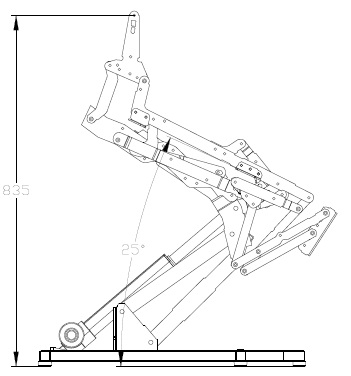 Реклайнер СТ 6111 Lift Chair Power электропривод без пульта