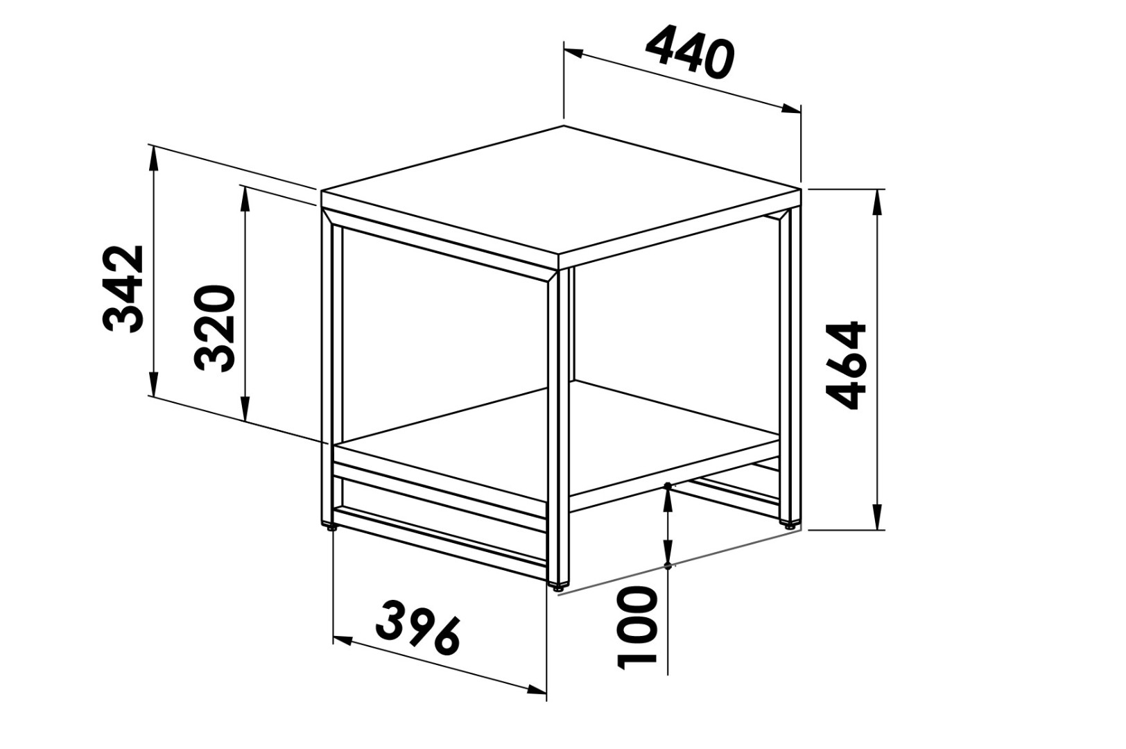 Изделие Лукас М Стеллаж 450х440