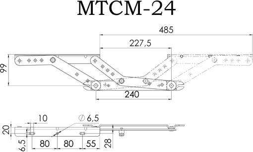 Механизм СМ МТСМ 24 с пружинами 2 шт