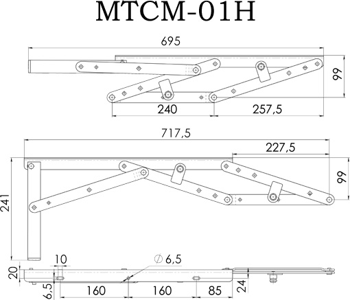 Механизм СМ МТСМ 71Н с пружинами 2 шт