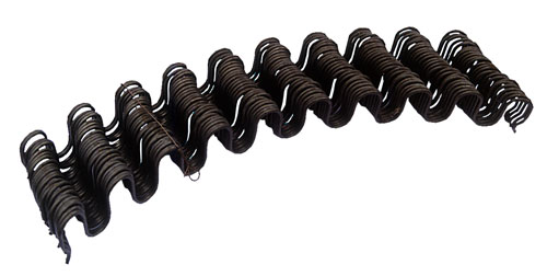 Змейка пружинная черная 3,5х660 мм УСИЛЕННАЯ