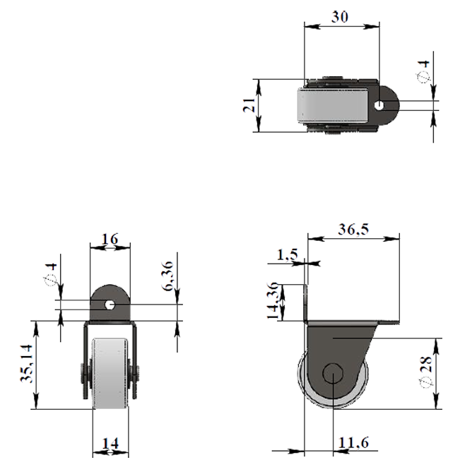 Опора роликовая КК  № 312 Р