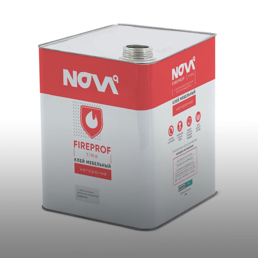 Клей мебельный NOVA FIREPROF Time STANDART янтарный 24 кг