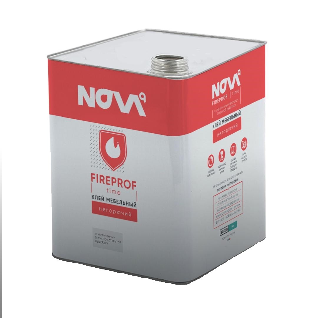 Клей мебельный NOVA FIREPROF Time красный 15 кг