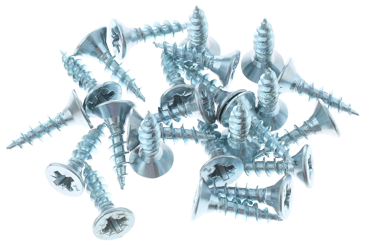 Саморез универсальный Pozi белый 4,5х40